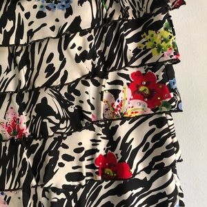 100% silk boutique mini skirt